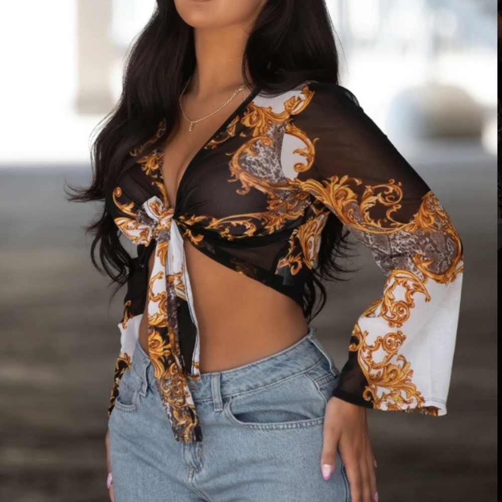 Tie Front Blouse